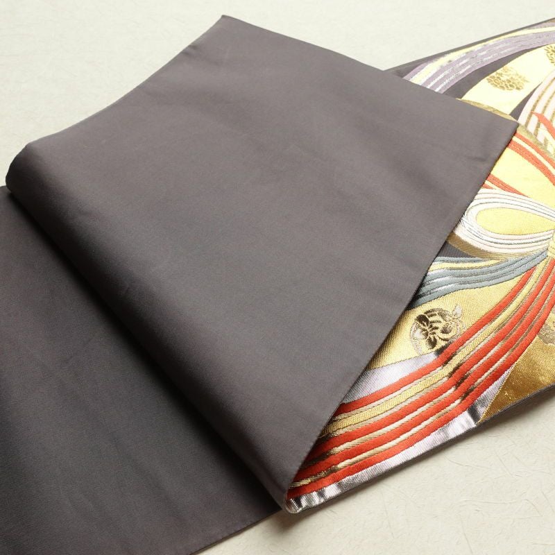 袋帯 六通柄 良品 振袖用 正絹 古典柄 紫・藤色_画像13