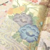 色留袖 美品 箔扇琳派図 丹後ちりめん しつけ糸付き 箔 金糸 刺繍 正絹 古典柄 袷仕立て ピンク_画像7