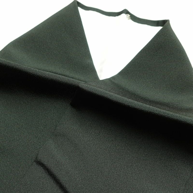 付け下げ 美品 しつけ糸付き 縮緬 共八掛 正絹 箔 金彩 花柄 袷仕立て 大きいサイズ 緑・うぐいす色_画像29