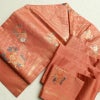 名古屋帯 六通柄 美品 正絹 古典柄 名古屋仕立て ピンク_画像20