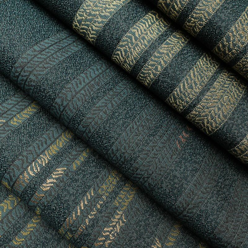 袋帯 六通柄 良品 一般用 正絹 縞柄・線柄 緑・うぐいす色_画像27