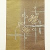 袋帯 太鼓柄 良品 フォーマル用 正絹 花柄 黄・黄土色_画像10