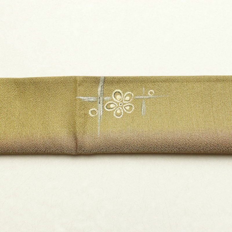 袋帯 太鼓柄 良品 フォーマル用 正絹 花柄 黄・黄土色_画像19