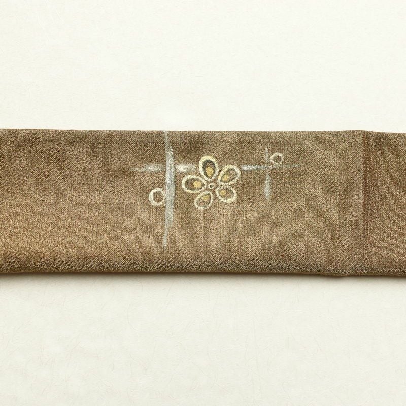 袋帯 太鼓柄 良品 フォーマル用 正絹 花柄 黄・黄土色_画像21