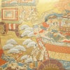 袋帯 本金箔 京洛〓園祭還幸絵巻 全通柄 フォーマル用 正絹 風景柄 金・銀_画像2