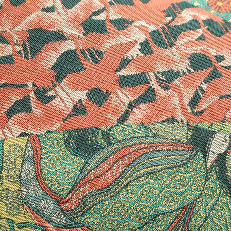 袋帯 全通柄 良品 フォーマル用 正絹 人物・動物柄 多色使い_画像7