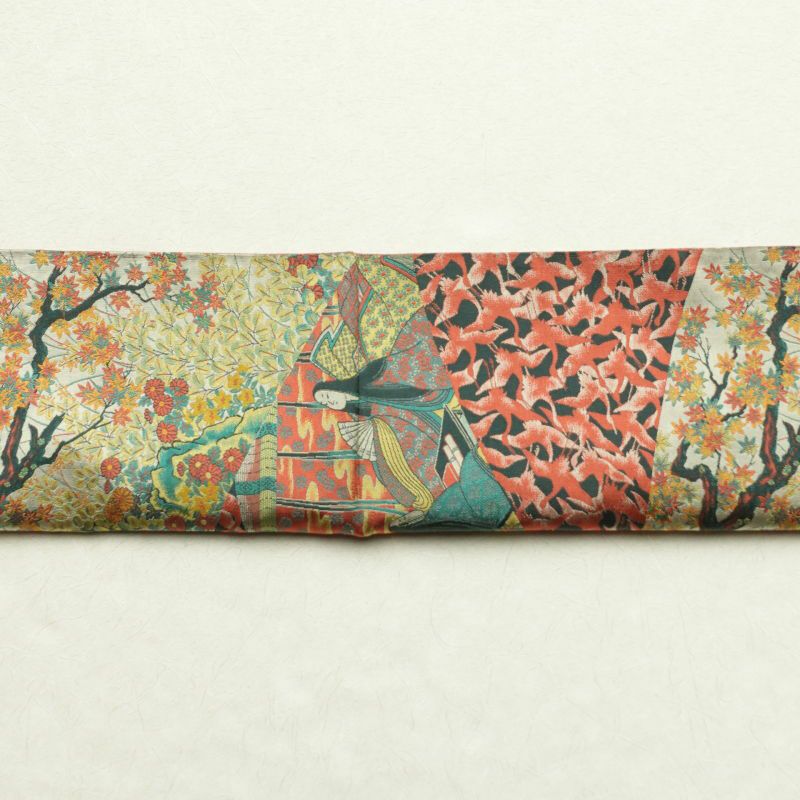 袋帯 全通柄 良品 フォーマル用 正絹 人物・動物柄 多色使い_画像21
