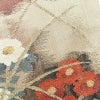 袋帯 太鼓柄 フォーマル用 正絹 花柄 小豆・エンジ_画像4