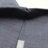 紬 美品 しつけ糸付き 紬着物 正絹 幾何学柄・抽象柄 つむぎ 袷仕立て グレー_画像22