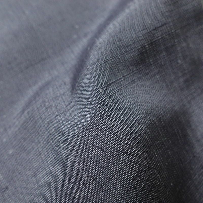 紬 美品 しつけ糸付き 紬着物 正絹 幾何学柄・抽象柄 つむぎ 袷仕立て グレー_画像29