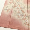 訪問着 ふくれ織 金彩 一つ紋付き 正絹 花柄 袷仕立て ピンク_画像4