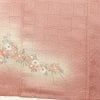 訪問着 ふくれ織 金彩 一つ紋付き 正絹 花柄 袷仕立て ピンク_画像14