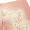 訪問着 ふくれ織 金彩 一つ紋付き 正絹 花柄 袷仕立て ピンク_画像15