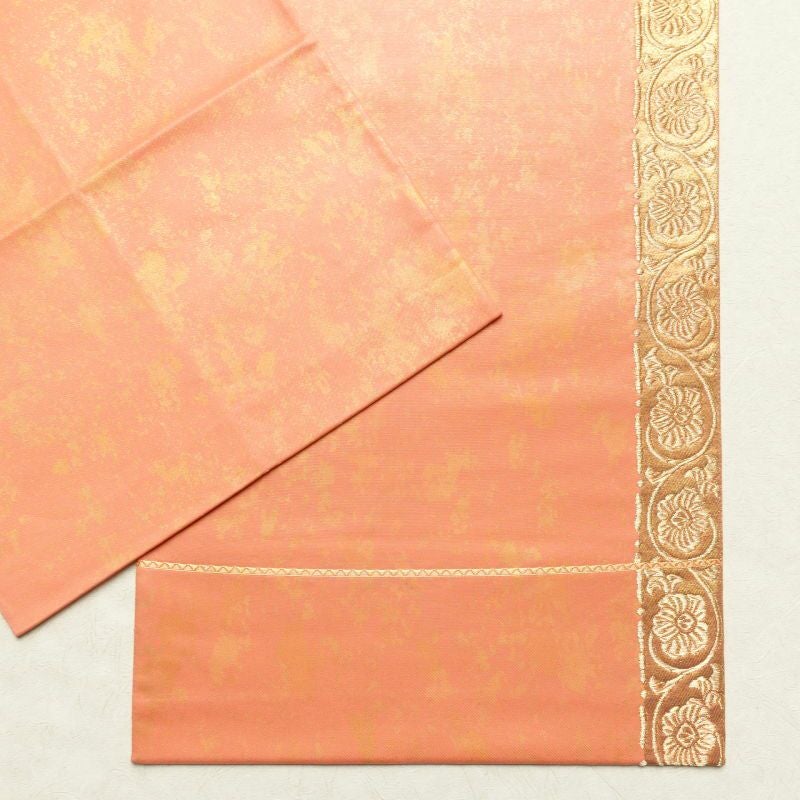 袋帯 太鼓柄 フォーマル用 正絹 木の葉・植物柄 橙_画像20