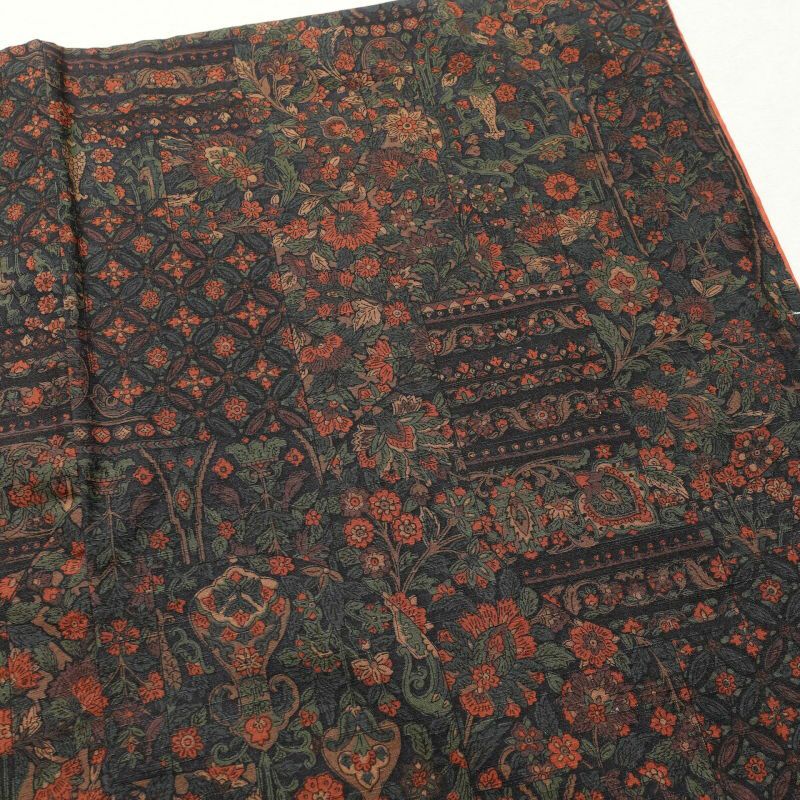 小紋 美品 紬地 正絹 幾何学柄・抽象柄 袷仕立て 紫・藤色_画像15