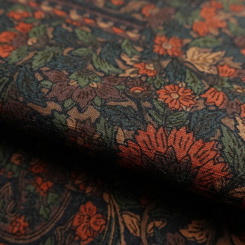 小紋 美品 紬地 正絹 幾何学柄・抽象柄 袷仕立て 紫・藤色_画像27