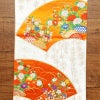 袋帯 六通柄 銀つづれ フォーマル用 正絹 扇 古典柄 橙_画像11