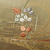 訪問着 正絹 金彩 銀駒刺繍 古典柄 刺繍 袷仕立て 茶_画像10