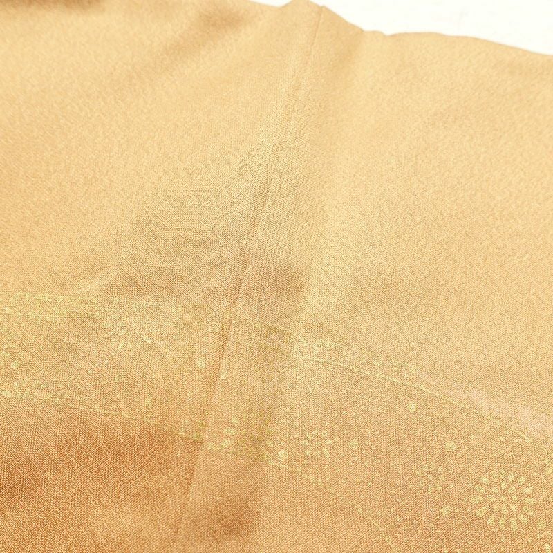 訪問着 正絹 金彩 銀駒刺繍 古典柄 刺繍 袷仕立て 茶_画像26