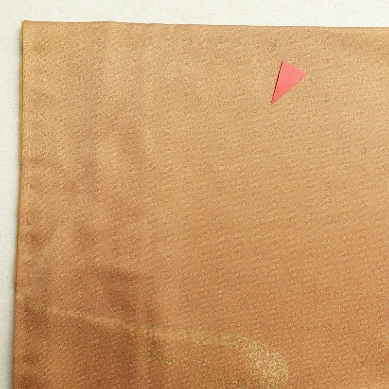 訪問着 正絹 金彩 銀駒刺繍 古典柄 刺繍 袷仕立て 茶_画像27