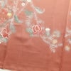 付け下げ 正絹 刺繍 付下 花柄 袷仕立て 小豆・エンジ_画像15