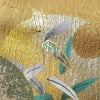 付け下げ 良品 正絹 螺鈿箔 附下 箔 古典柄 袷仕立て 黄・黄土色_画像7