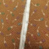 小紋 縮緬 正絹 木の葉・植物柄 袷仕立て 黄・黄土色_画像19