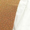 小紋 縮緬 正絹 木の葉・植物柄 袷仕立て 黄・黄土色_画像23