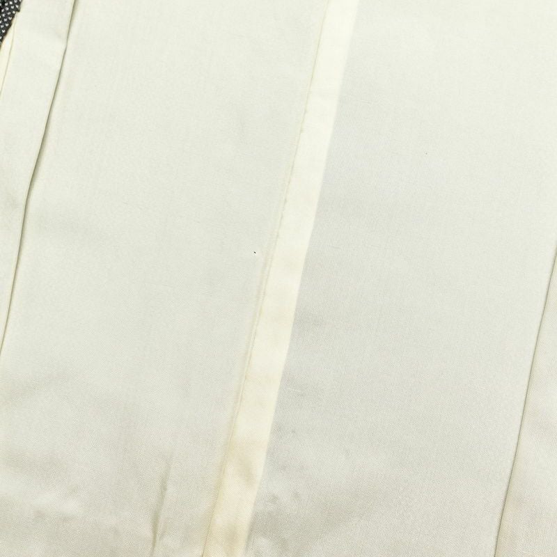 大島紬 証紙あり しつけ糸付き 正絹 幾何学柄・抽象柄 袷仕立て グレー_画像26