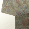 紬 美品 しつけ糸付き 正絹 幾何学柄・抽象柄 袷仕立て 緑・うぐいす色_画像13