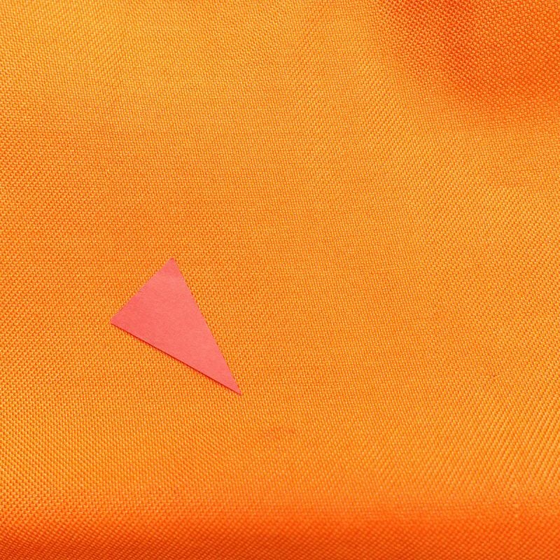 名古屋帯 太鼓柄 銀駒刺繍 正絹 幾何学柄・抽象柄 名古屋仕立て 橙_画像14