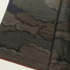 紬 正絹 雲柄 紬着物 つむぎ 袷仕立て 紫・藤色_画像10