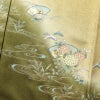 付け下げ 美品 正絹 箔 金彩 刺繍 古典柄 袷仕立て 黄・黄土色_画像6