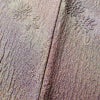 小紋 美品 徳川蒔絵 正絹 ぼかし 木の葉・植物柄 袷仕立て 紫・藤色_画像9