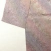 小紋 美品 徳川蒔絵 正絹 ぼかし 木の葉・植物柄 袷仕立て 紫・藤色_画像13
