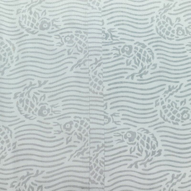 男性用 襦袢 良品 しつけ糸付き 正絹 身丈133cm 裄丈69.5cm 幾何学柄・抽象柄 袖無双・胴抜き グレー_画像22