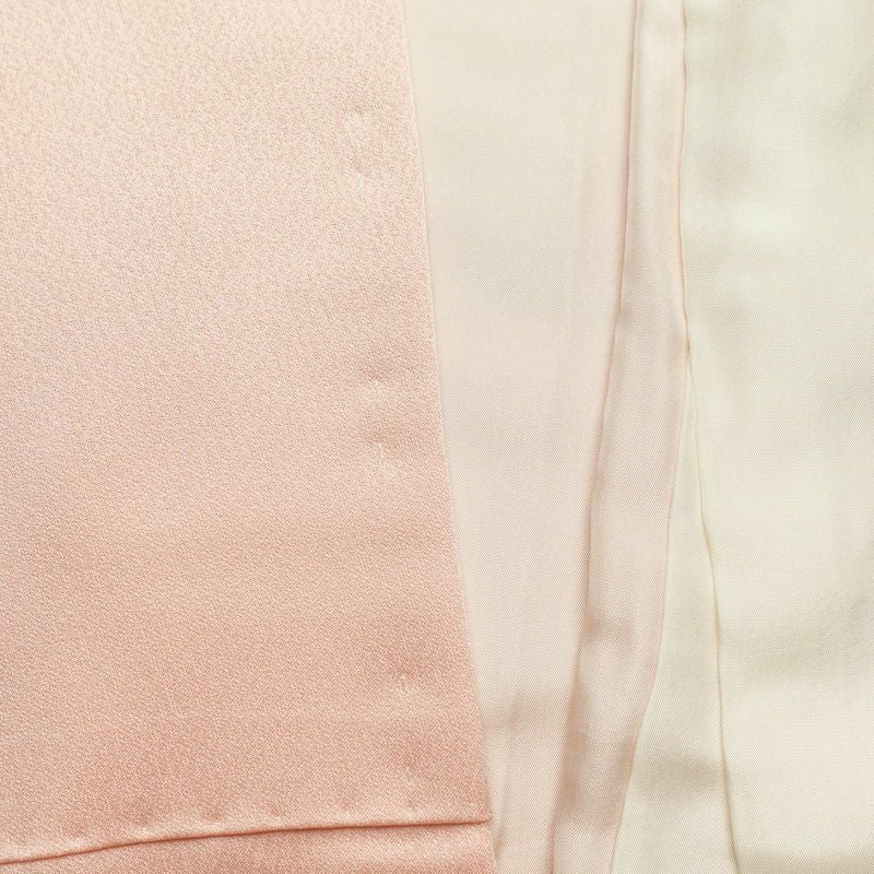 付け下げ 正絹 金彩 附下 古典柄 着物 身丈165.5cm 裄丈67cm 袷仕立て ピンク_画像28