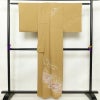 付け下げ 一つ紋付き 金彩 正絹 附下 身丈157cm 裄丈63cm 古典柄 袷仕立て 茶_画像2
