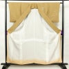 付け下げ 一つ紋付き 金彩 正絹 附下 身丈157cm 裄丈63cm 古典柄 袷仕立て 茶_画像3