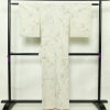 紬 良品 しつけ糸付き 小紋柄 正絹 人物・動物柄 身丈161cm 裄丈66cm 袷仕立て グレー_画像2