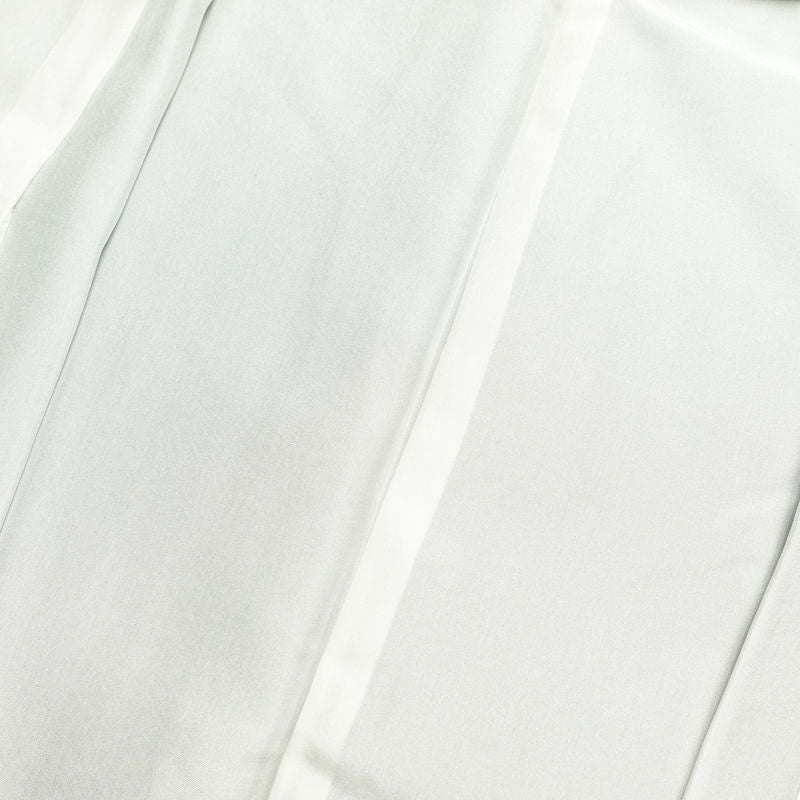 付け下げ 美品 しつけ糸付き 正絹 箔 身丈161.5cm 裄丈69cm 附下 袷仕立て ぼかし 緑・うぐいす色_画像33