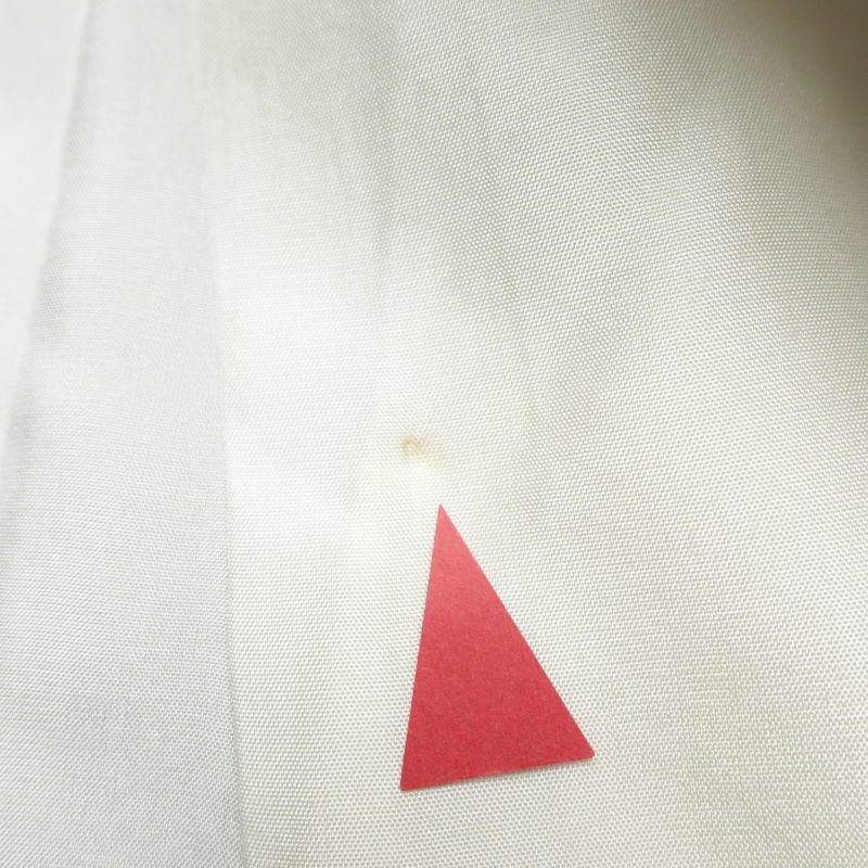 小紋 良品 紬生地 正絹 紬地 古典柄 身丈158cm 裄丈65cm 袷仕立て 緑・うぐいす色_画像24