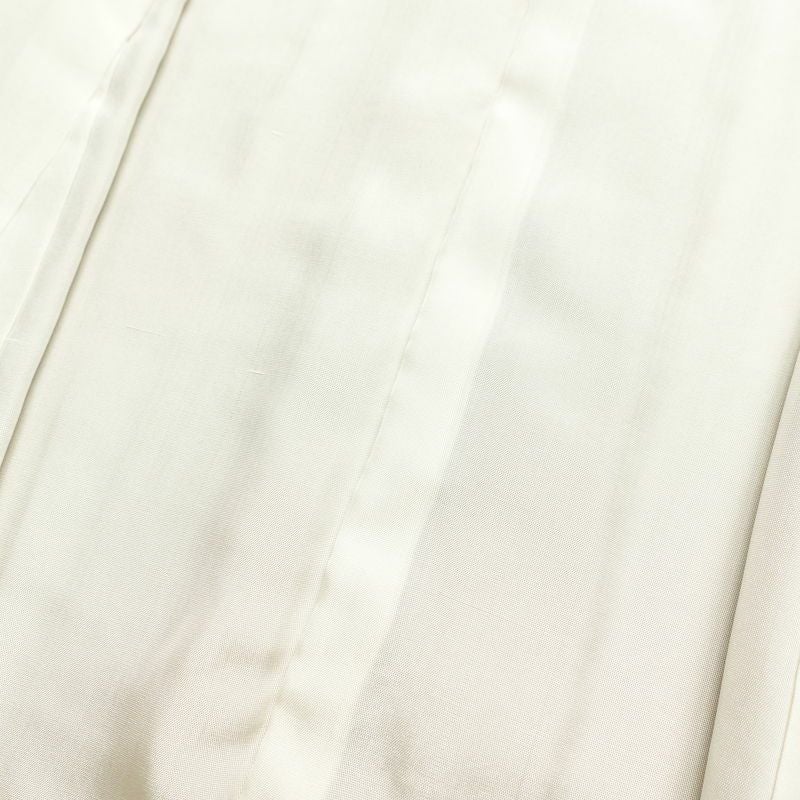 付け下げ 良品 正絹 木の葉・植物柄 附下 身丈155cm 裄丈65cm 袷仕立て 黄・黄土色_画像28