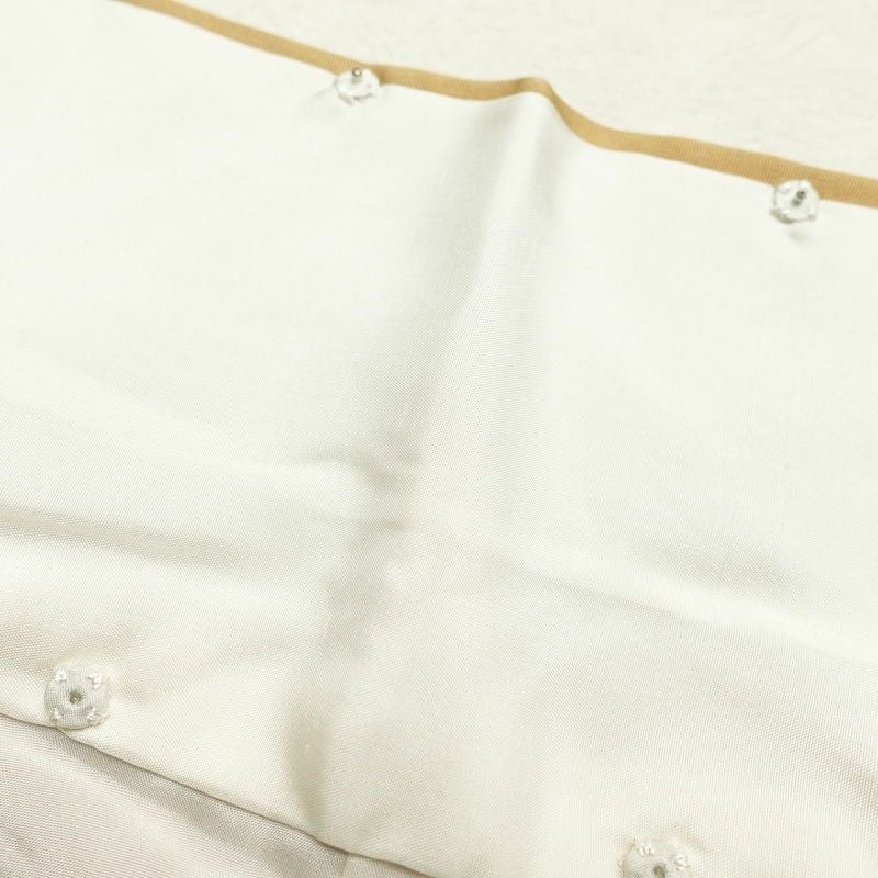 付け下げ 良品 正絹 木の葉・植物柄 附下 身丈155cm 裄丈65cm 袷仕立て 黄・黄土色_画像29