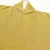 色無地 良品 一つ紋付き 縮緬 正絹 共八掛 身丈165cm 裄丈67cm 無地 袷仕立て 黄・黄土色_画像19