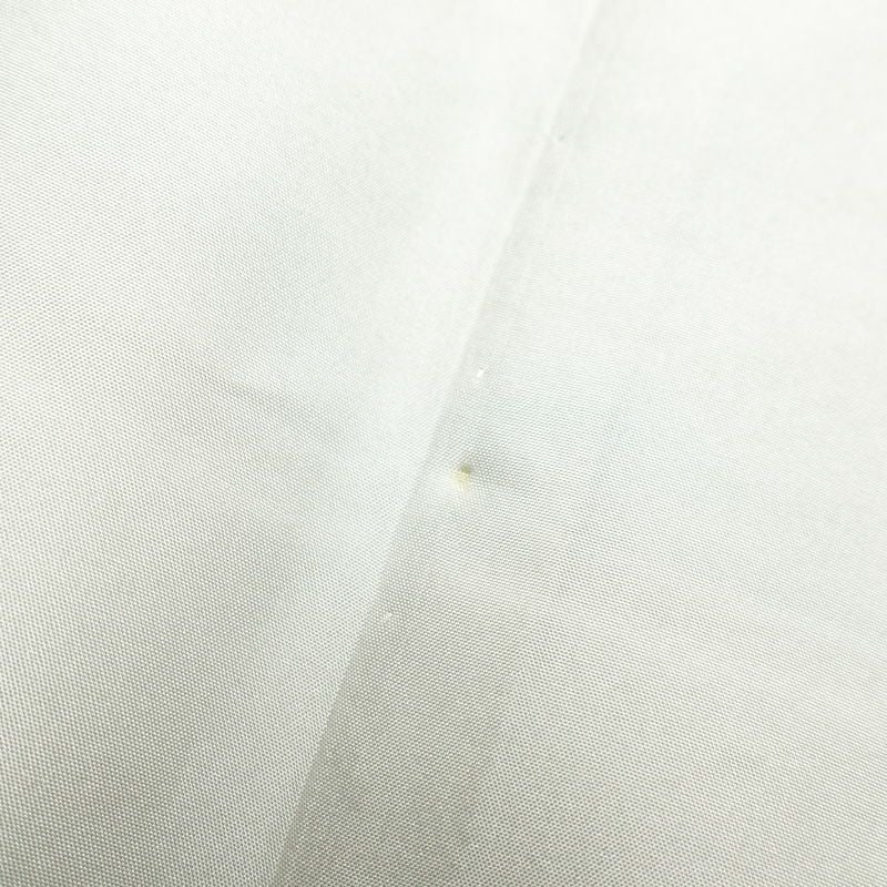 訪問着 紬生地 しつけ糸付き 正絹 花柄 身丈160cm 裄丈64cm 紬地 共八掛 袷仕立て 緑・うぐいす色_画像33