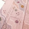 小紋 辻が花 良品 絞り 正絹 古典柄 身丈166cm 裄丈66.5cm 袷仕立て ピンク_画像5