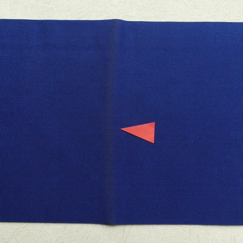 名古屋帯 塩瀬 太鼓柄 正絹 花柄 名古屋仕立て 青・紺_画像22