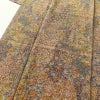 小紋 美品 しつけ糸付き 縮緬 正絹 幾何学柄・抽象柄 身丈160cm 裄丈67.5cm 袷仕立て 多色使い_画像5