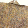 小紋 美品 しつけ糸付き 縮緬 正絹 幾何学柄・抽象柄 身丈160cm 裄丈67.5cm 袷仕立て 多色使い_画像20
